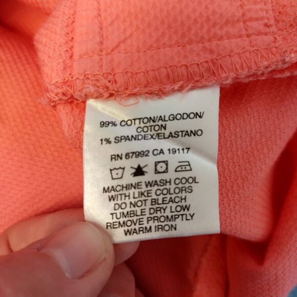 Sigrid Olsen Pink Textured Cotton Jacket Petite L Preppy Mean Girls Elle Woods - Picture 4 of 4